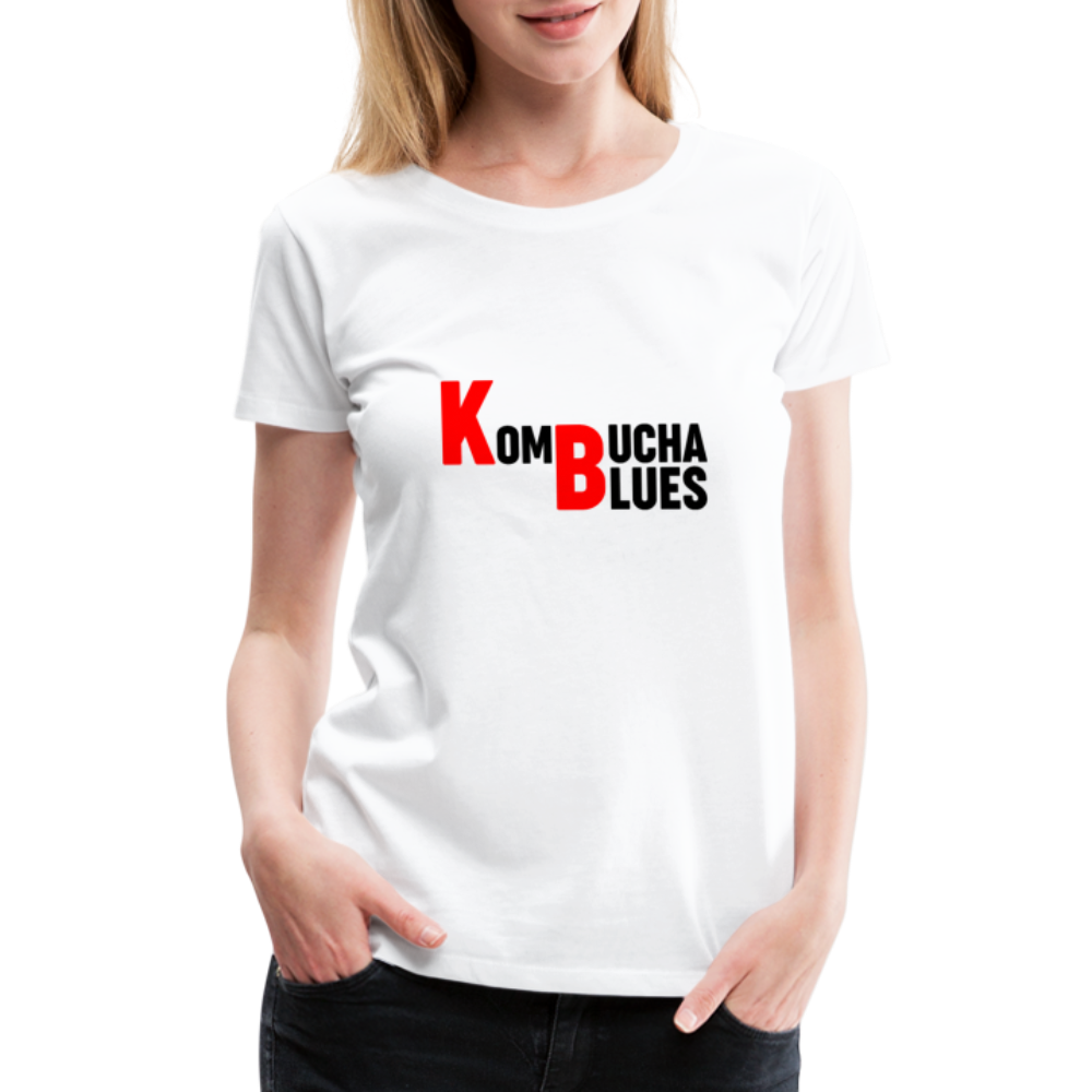 Kombucha Blues Women’s Premium T-Shirt - white
