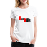 Kombucha Blues Women’s Premium T-Shirt - white