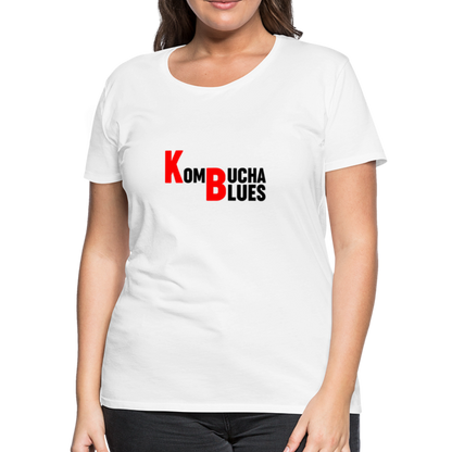 Kombucha Blues Women’s Premium T-Shirt - white