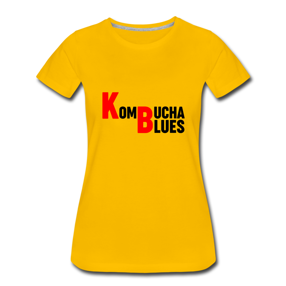 Kombucha Blues Women’s Premium T-Shirt - sun yellow