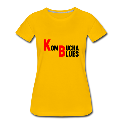 Kombucha Blues Women’s Premium T-Shirt - sun yellow