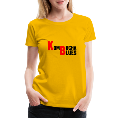 Kombucha Blues Women’s Premium T-Shirt - sun yellow