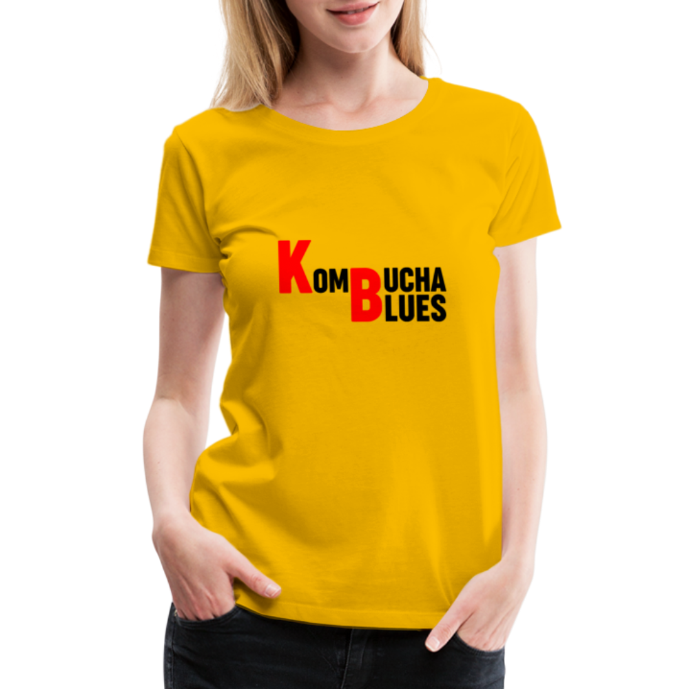 Kombucha Blues Women’s Premium T-Shirt - sun yellow