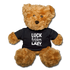 Luck is the religion of the lazy W Teddy Bear - black