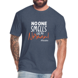 No One Smells Like My Norman W Fitted Cotton/Poly T-Shirt by Next Level - heather navy