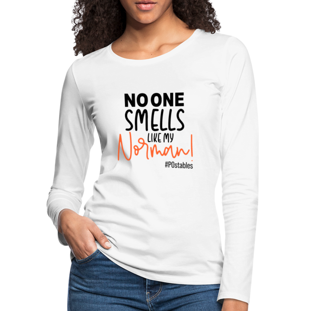No One Smells Like My Norman B Women's Premium Long Sleeve T-Shirt - white