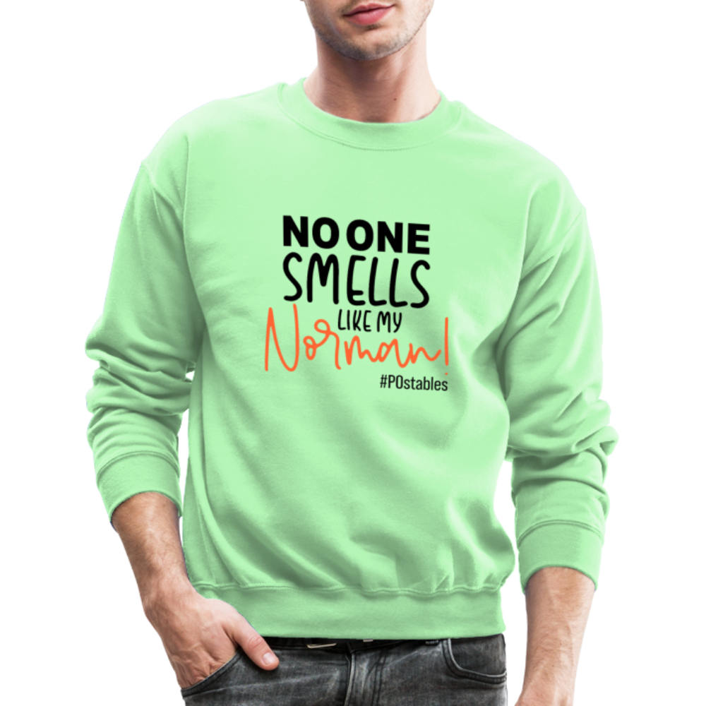 No One Smells Like My Norman B Crewneck Sweatshirt - lime