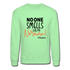 No One Smells Like My Norman B Crewneck Sweatshirt - lime