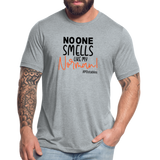 No One Smells Like My Norman B Unisex Tri-Blend T-Shirt - heather grey