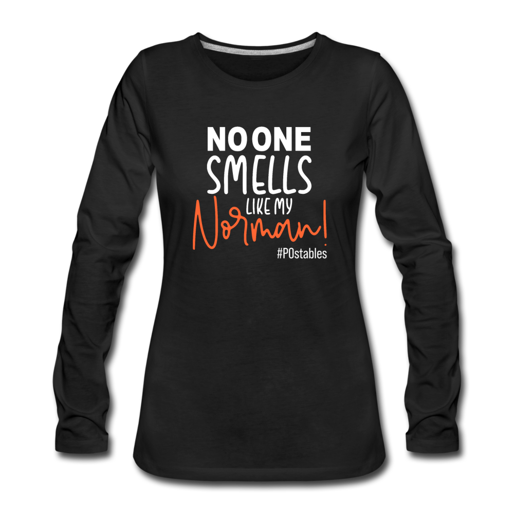 No One Smells Like My Norman W Women's Premium Long Sleeve T-Shirt - black