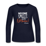 No One Smells Like My Norman W Women's Long Sleeve Jersey T-Shirt - navy