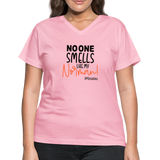 No One Smells Like My Norman B Women's V-Neck T-Shirt - pink