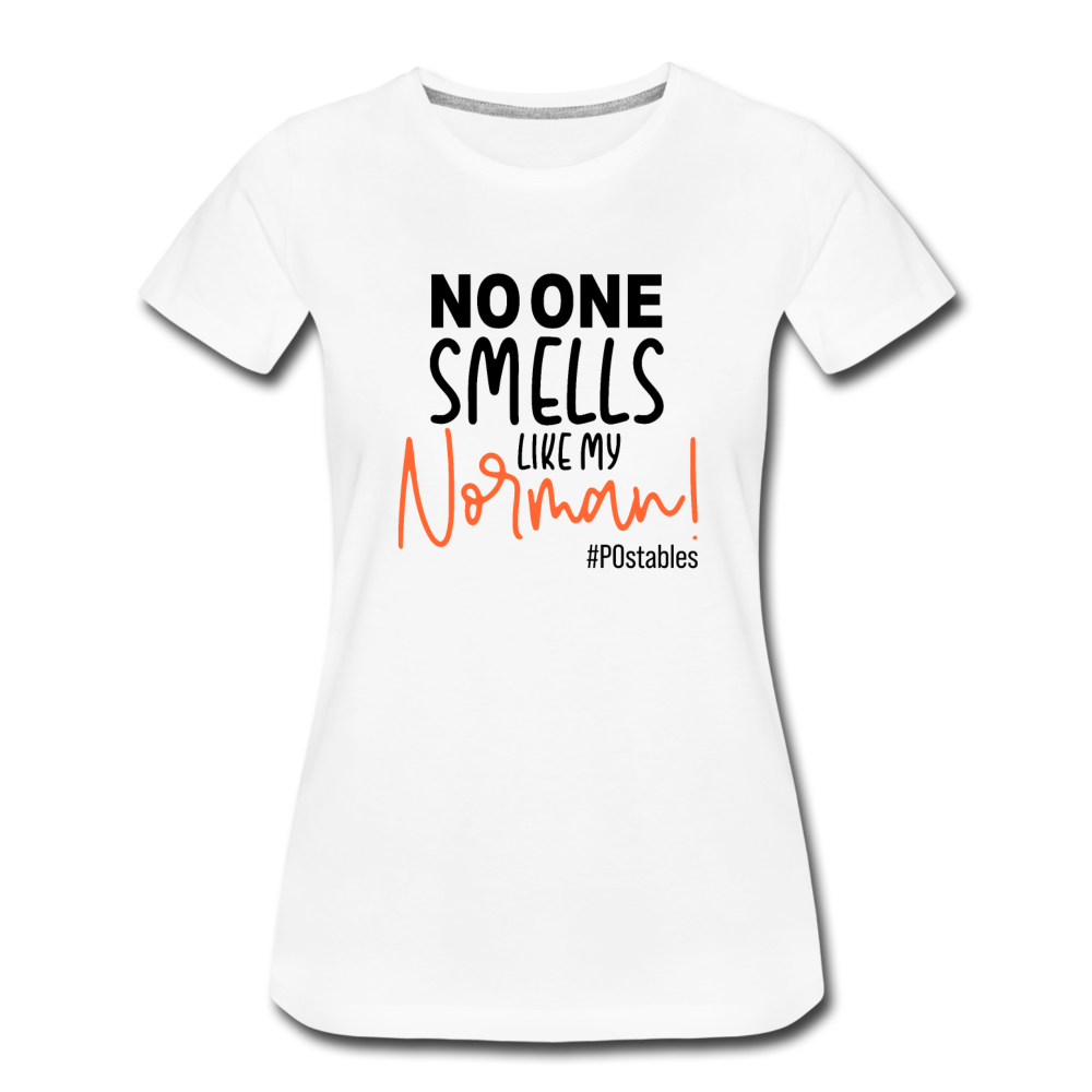 No One Smells Like My Norman B Women’s Premium T-Shirt - white
