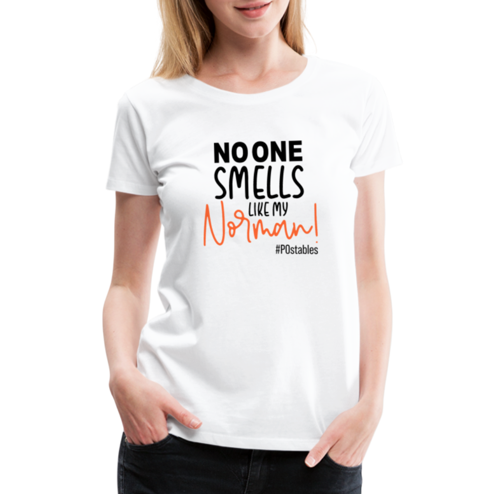 No One Smells Like My Norman B Women’s Premium T-Shirt - white