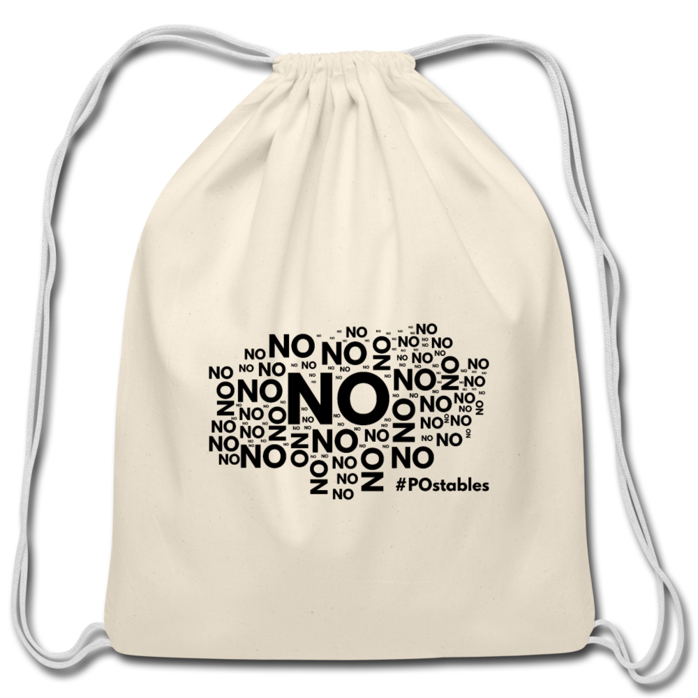 No No No B Cotton Drawstring Bag - natural