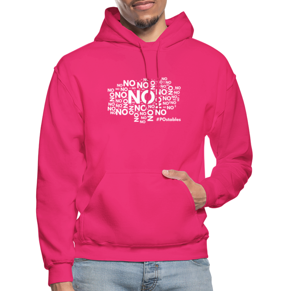 No No No W Gildan Heavy Blend Adult Hoodie - fuchsia