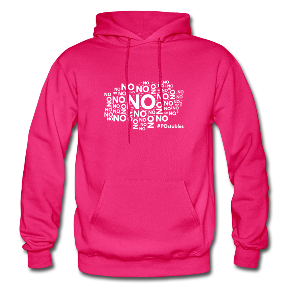 No No No W Gildan Heavy Blend Adult Hoodie - fuchsia