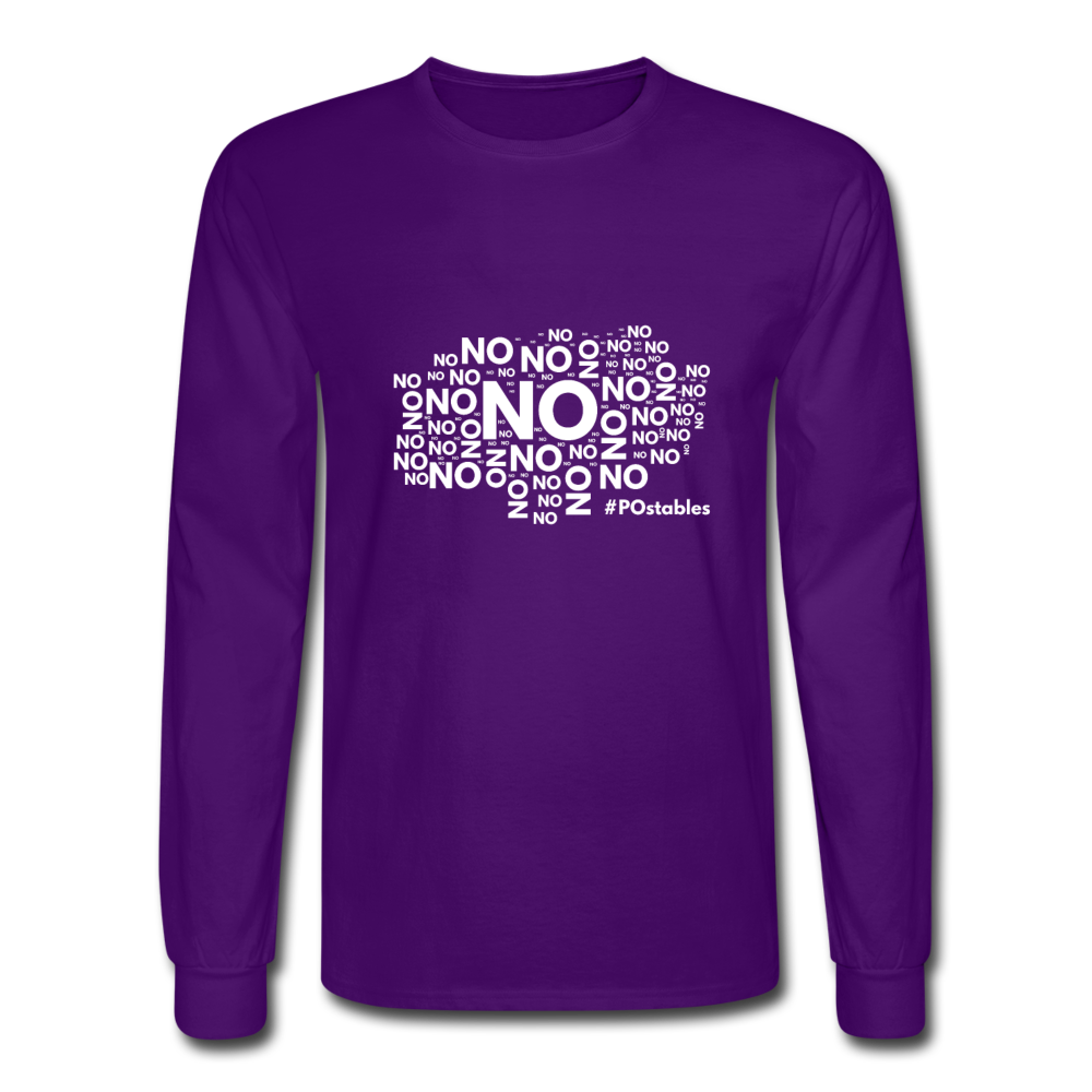 No No No W Men's Long Sleeve T-Shirt - purple