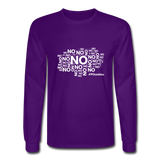 No No No W Men's Long Sleeve T-Shirt - purple