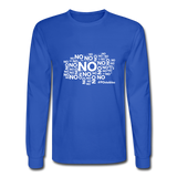 No No No W Men's Long Sleeve T-Shirt - royal blue