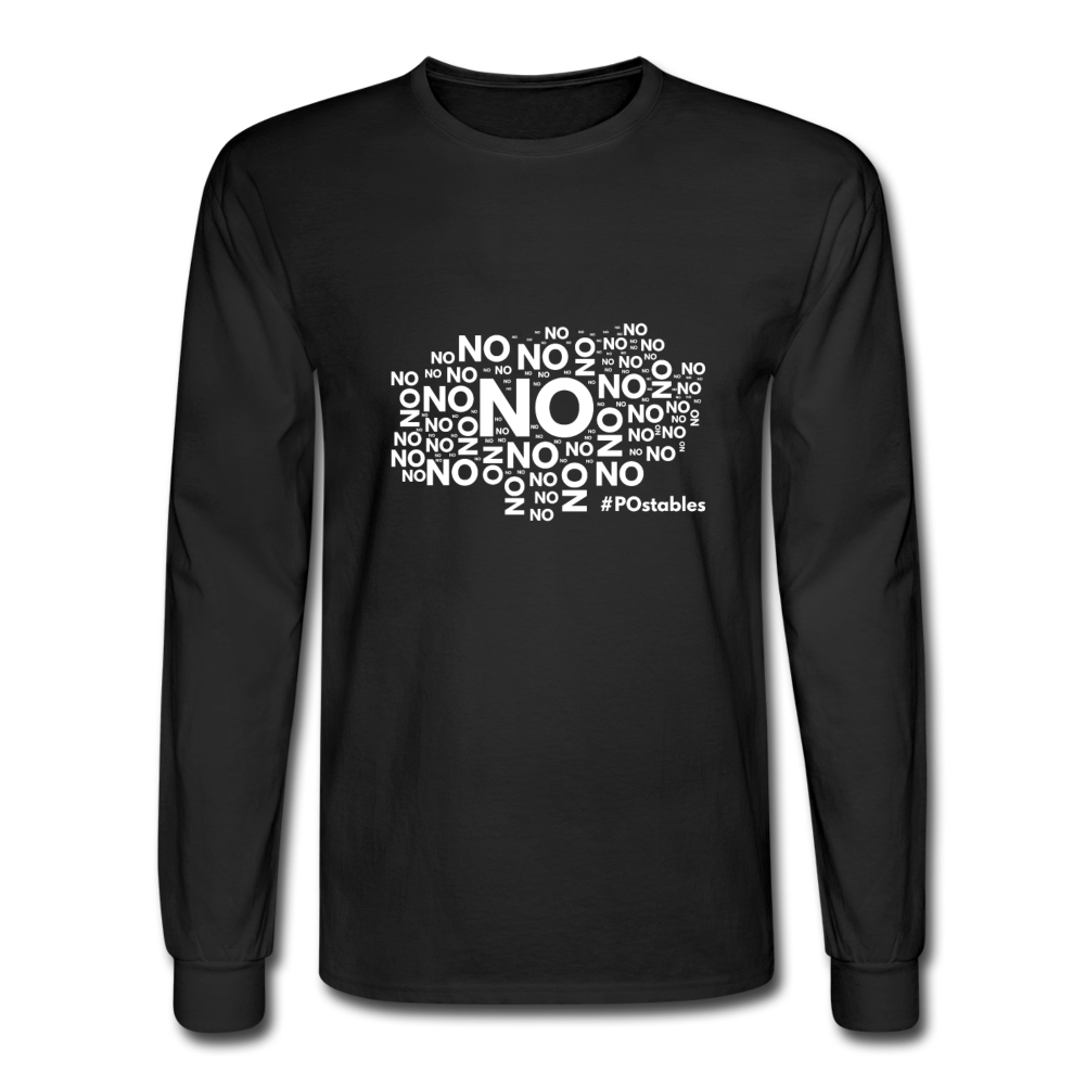 No No No W Men's Long Sleeve T-Shirt - black