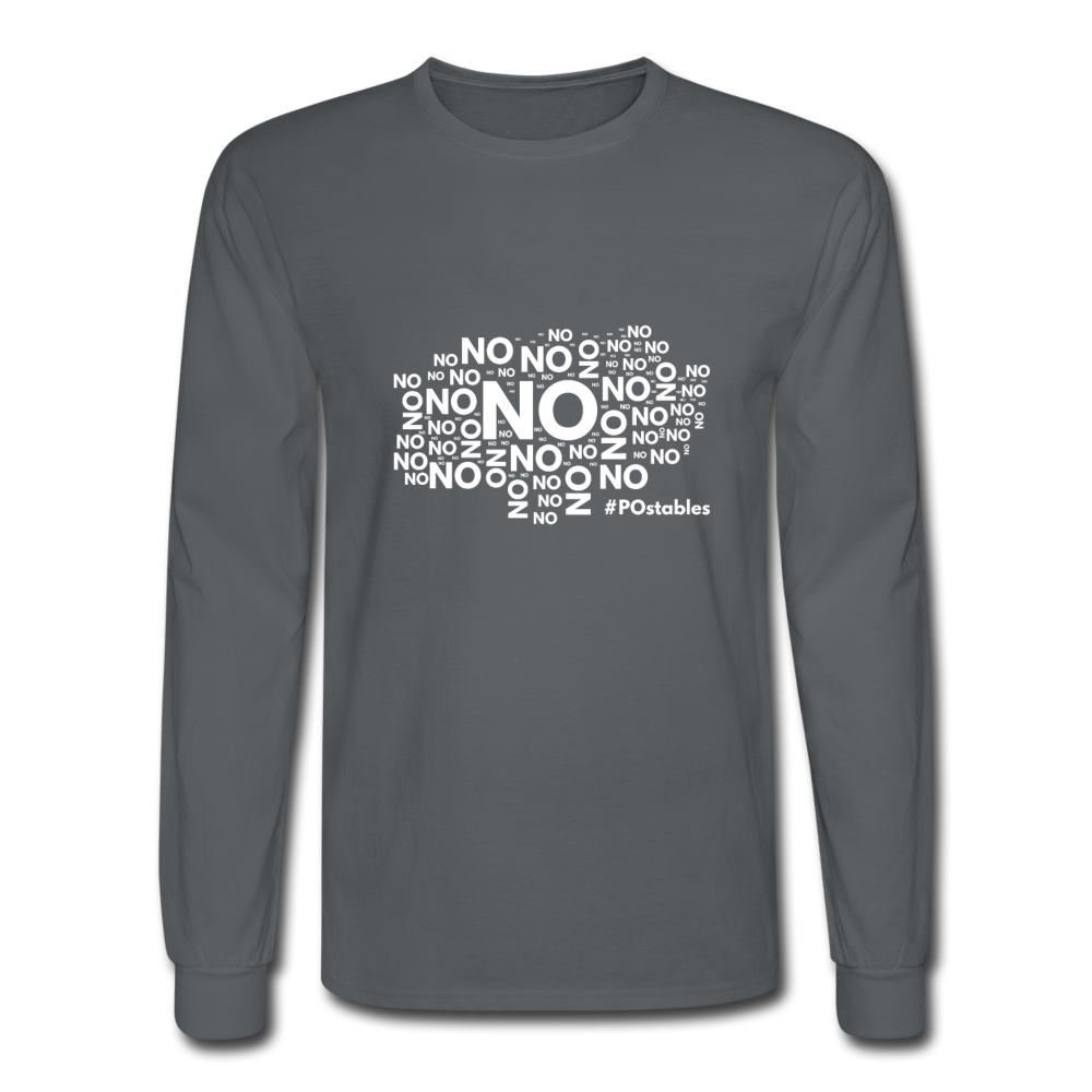 No No No W Men's Long Sleeve T-Shirt - charcoal