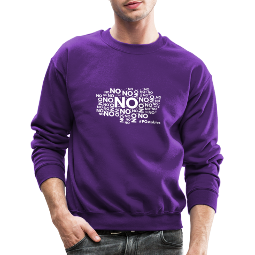 No No No W Crewneck Sweatshirt - purple