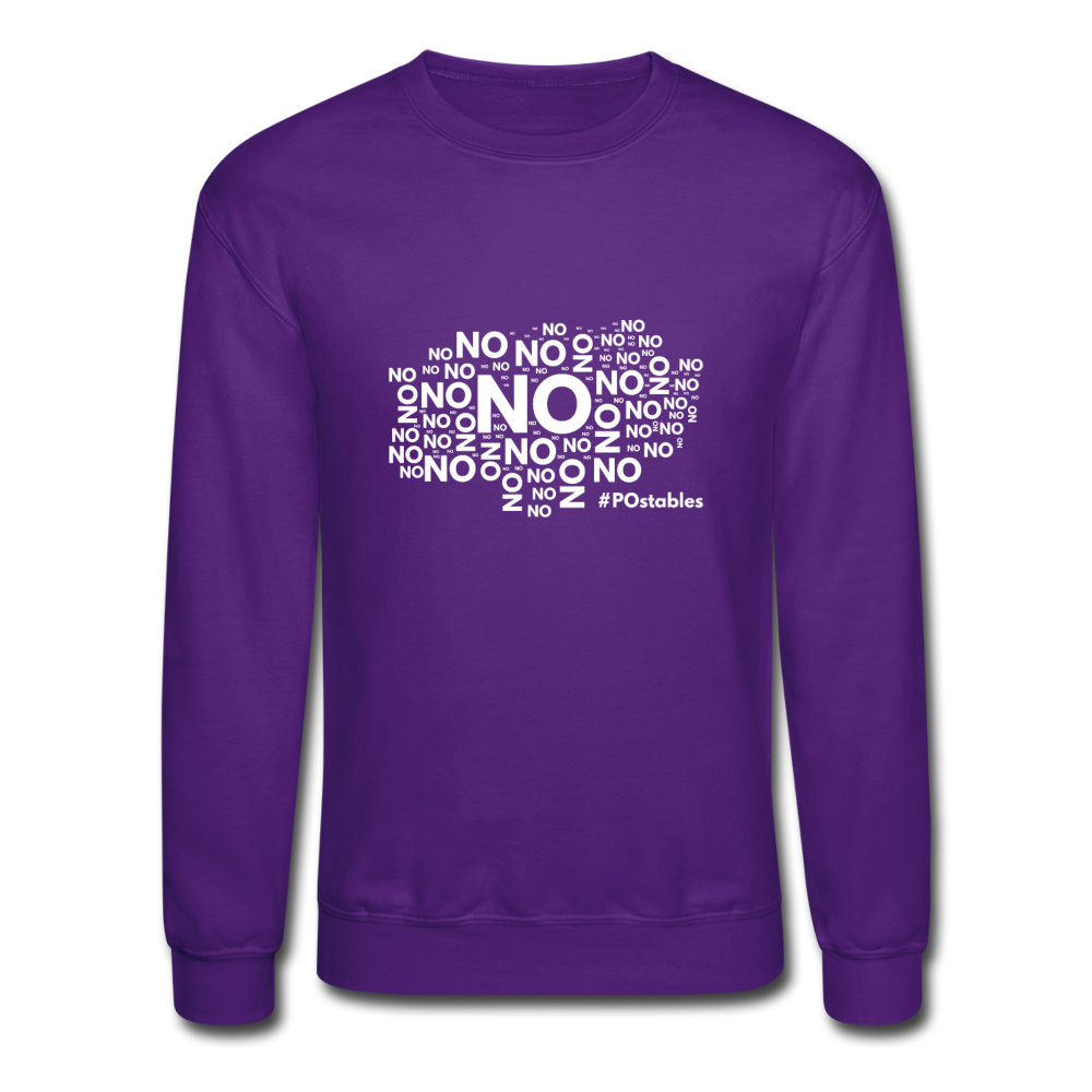 No No No W Crewneck Sweatshirt - purple