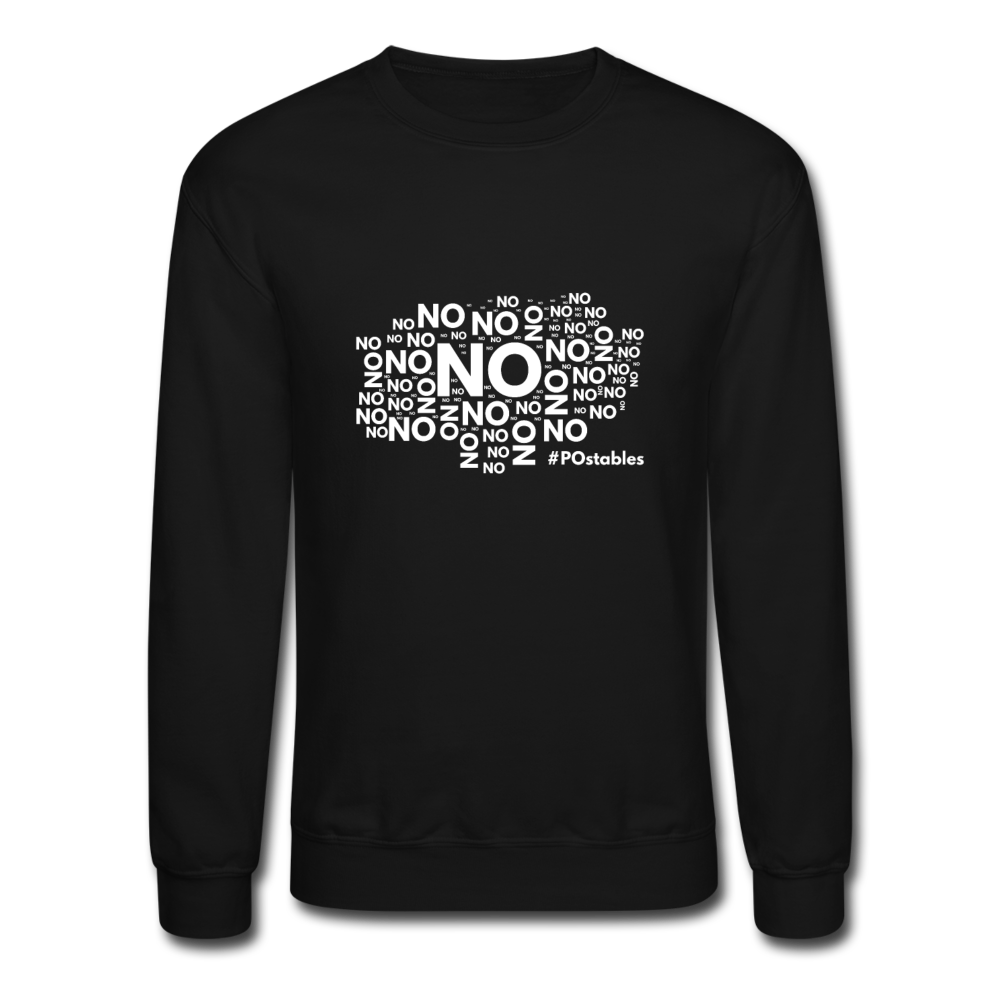 No No No W Crewneck Sweatshirt - black