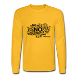 No No No B Men's Long Sleeve T-Shirt - gold