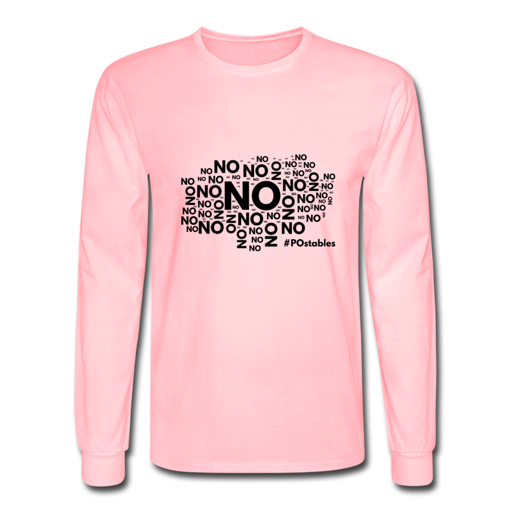 No No No B Men's Long Sleeve T-Shirt - pink