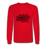 No No No B Men's Long Sleeve T-Shirt - red