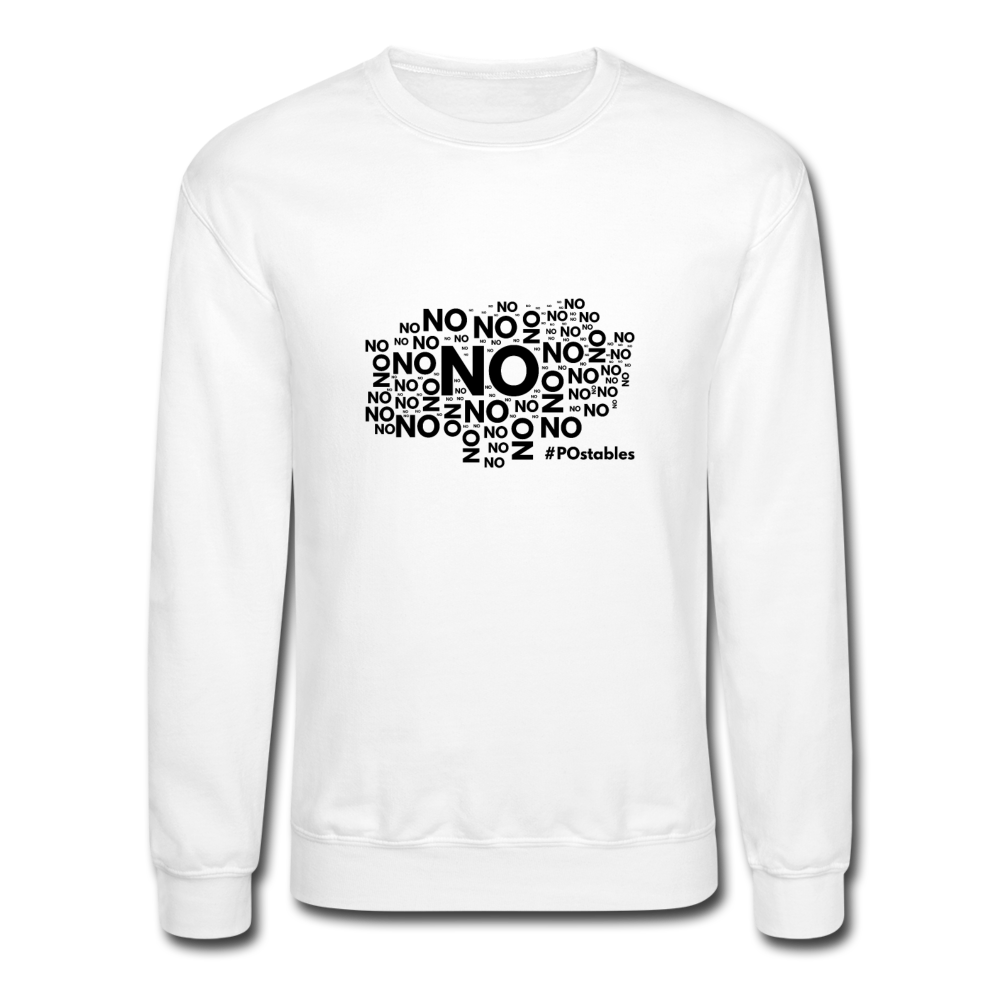 No No No B Crewneck Sweatshirt - white