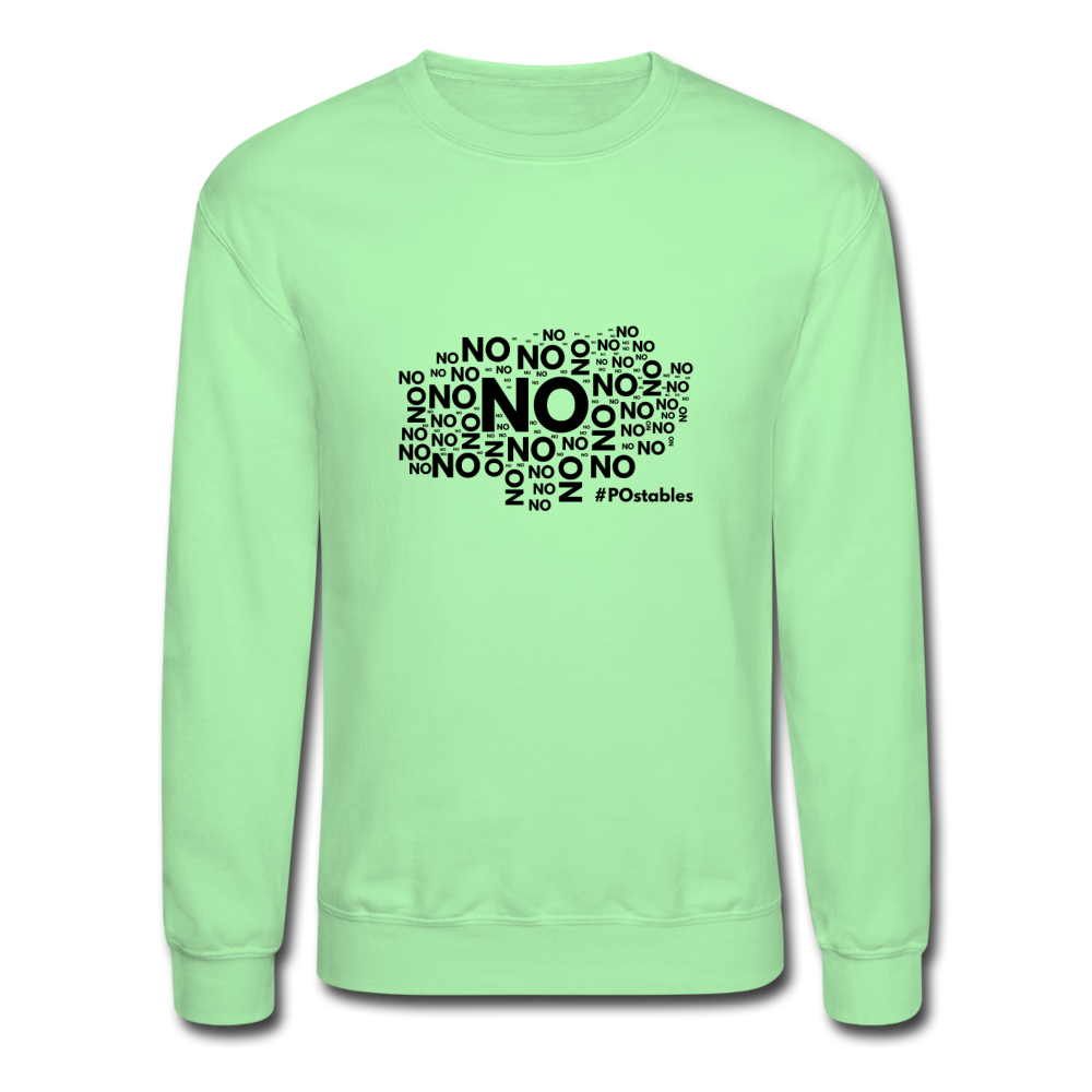 No No No B Crewneck Sweatshirt - lime