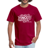 No No No W Unisex Classic T-Shirt - dark red