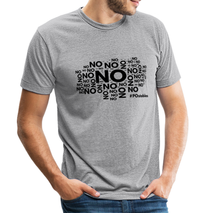 No No No B Unisex Tri-Blend T-Shirt - heather grey