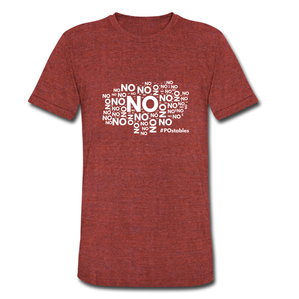 No No No W Unisex Tri-Blend T-Shirt - heather cranberry