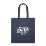 No No No W Tote Bag - navy