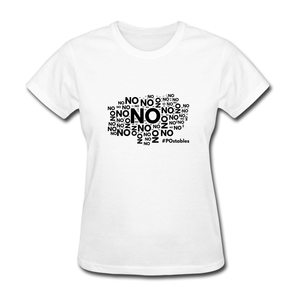 No No No B Women's T-Shirt - white