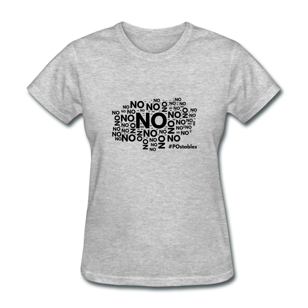 No No No B Women's T-Shirt - heather gray
