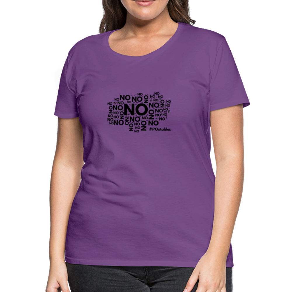 No No No B Women’s Premium T-Shirt - purple