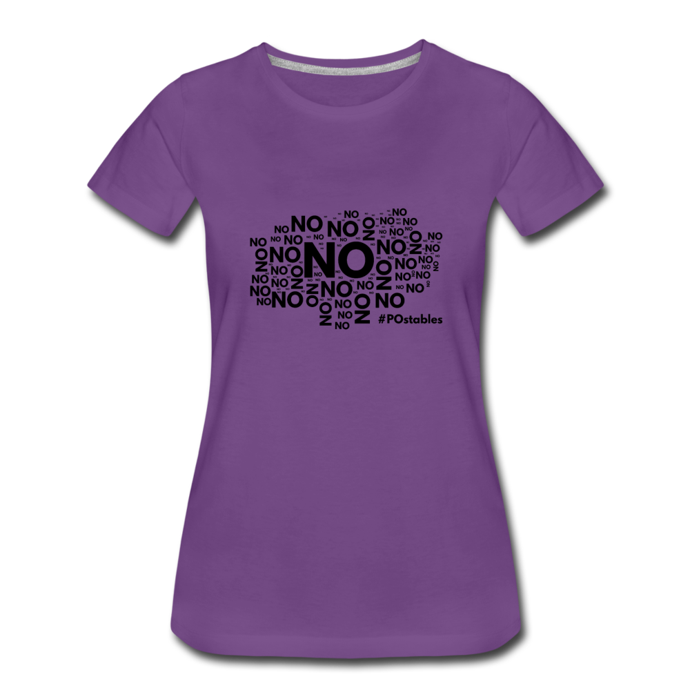 No No No B Women’s Premium T-Shirt - purple