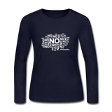No No No W Women's Long Sleeve Jersey T-Shirt - navy