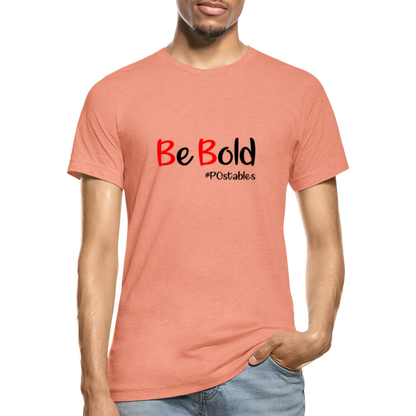 Be Bold Unisex Heather Prism T-Shirt - heather prism sunset