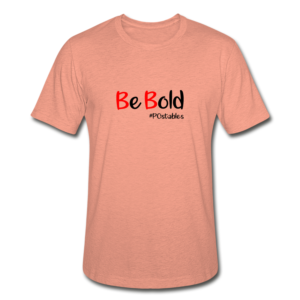 Be Bold Unisex Heather Prism T-Shirt - heather prism sunset