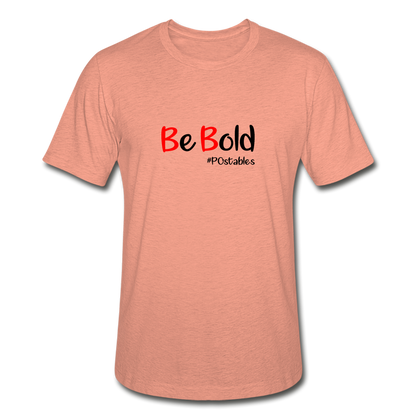 Be Bold Unisex Heather Prism T-Shirt - heather prism sunset