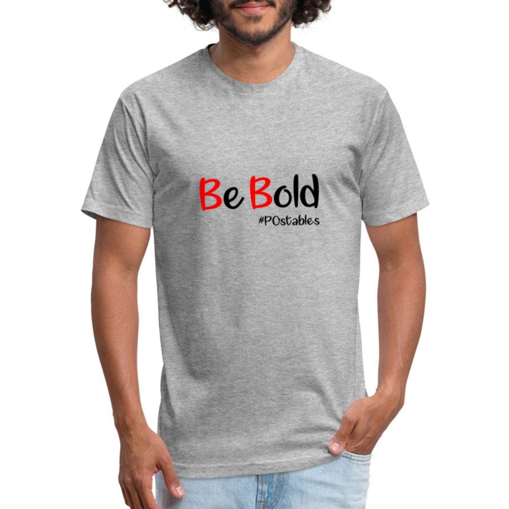 Be Bold Fitted Cotton/Poly T-Shirt by Next Level - heather gray