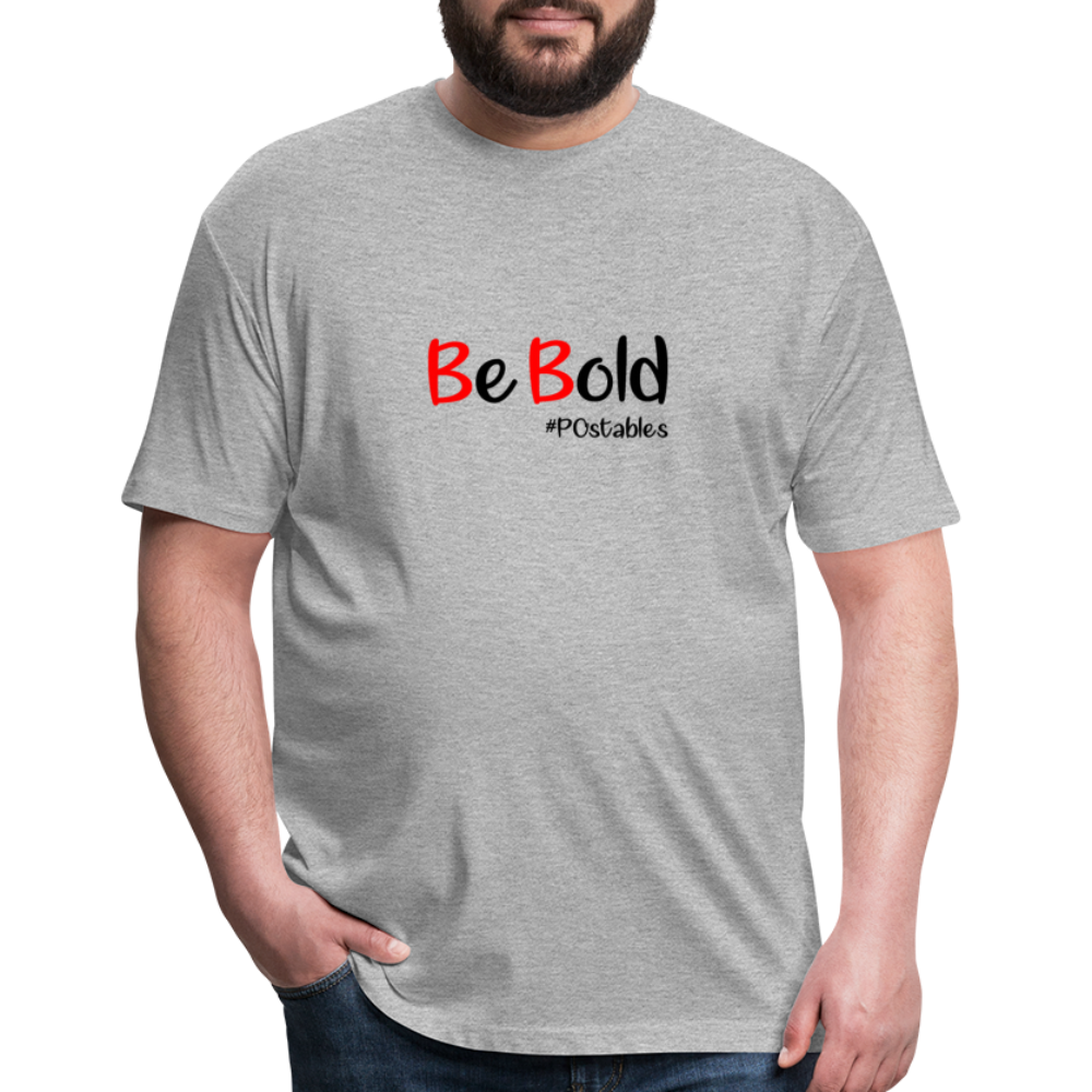 Be Bold Fitted Cotton/Poly T-Shirt by Next Level - heather gray