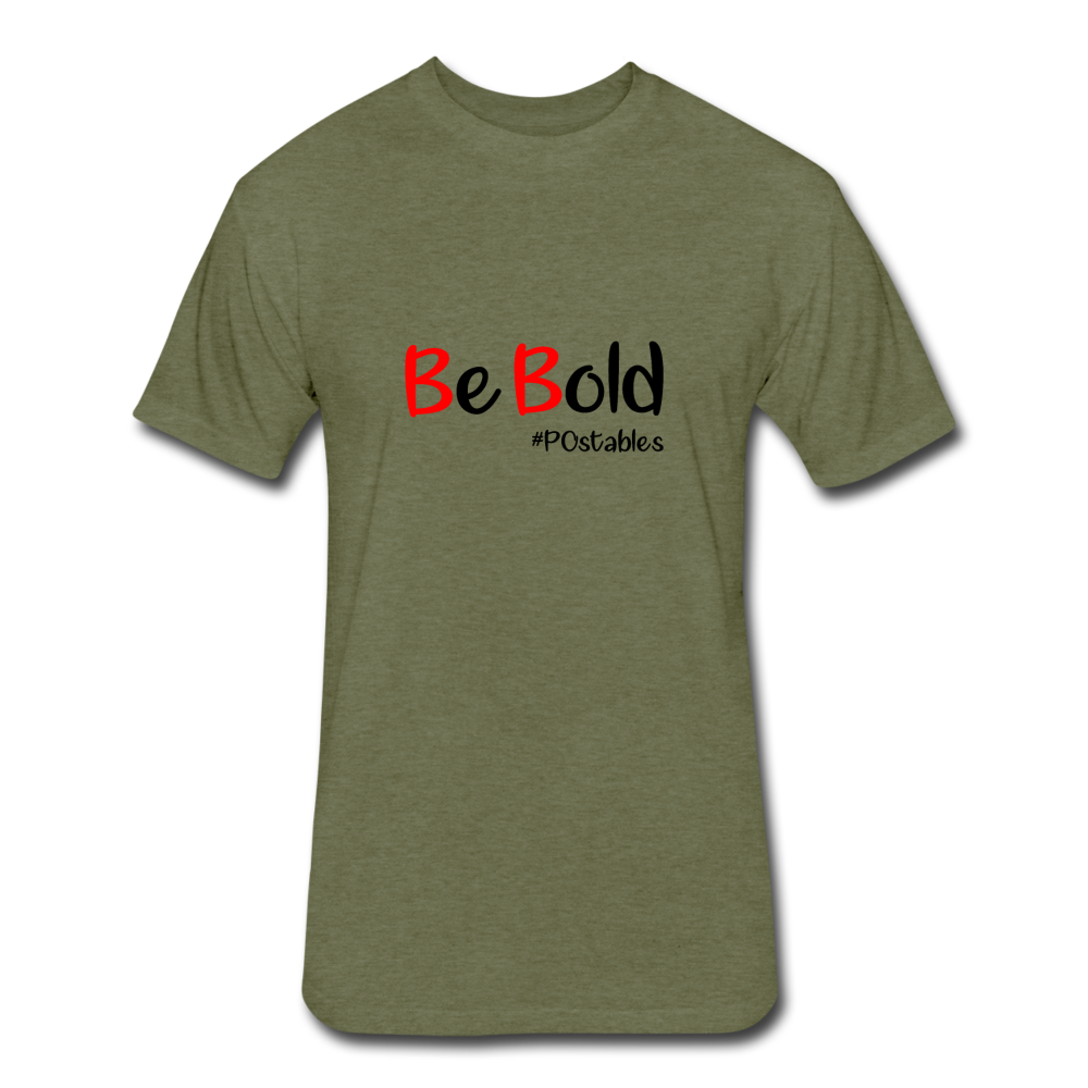 Be Bold Fitted Cotton/Poly T-Shirt by Next Level - heather military green