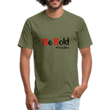 Be Bold Fitted Cotton/Poly T-Shirt by Next Level - heather military green